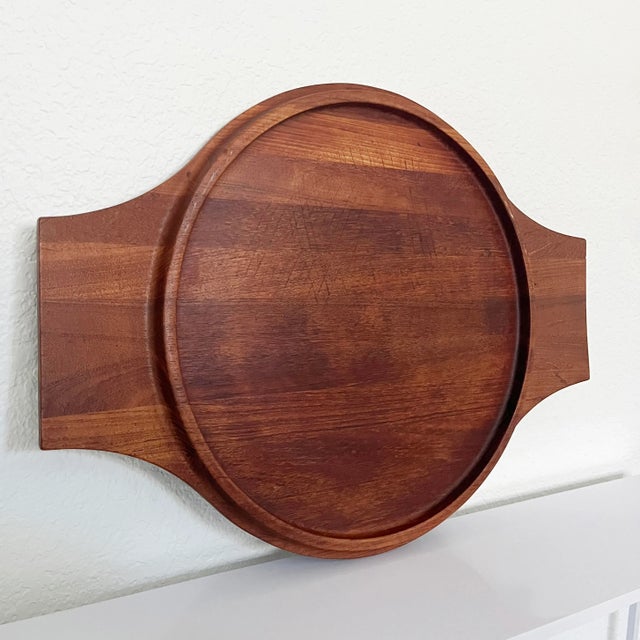 Jens Quistgaard Danish Teak Tray by Jens Quistgaard for Dansk, 1950s For Sale - Image 4 of 9