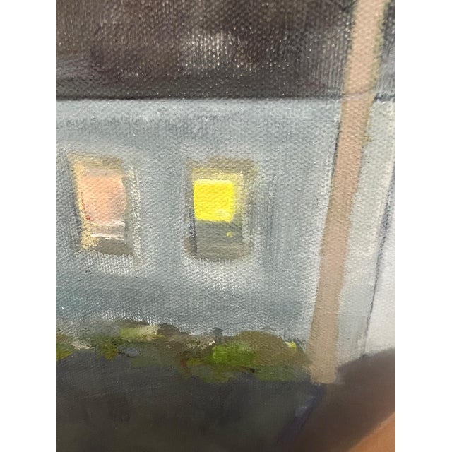 "The End of the Road" Contemporary Impressionist Cityscape in Grays and Orange by Mill Valley Artist Mary Anne McKernie For Sale In San Francisco - Image 6 of 11