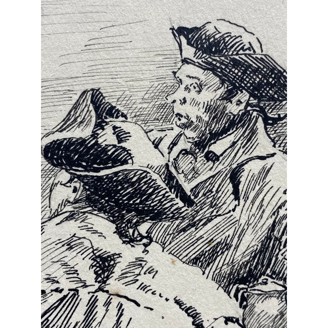 Anton Otto Fischer Nautical Pen and Ink Book Illustration For Sale - Image 11 of 17