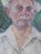 Vintage Soviet Man Portrait, Original Oil Painting on Canvas, 1970s 62-47 For Sale - Image 4 of 6