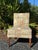 1920s Vintage Floral Upholstered Slipper Chair | Armless Accent Chair With Carved Wood Legs For Sale - Image 5 of 11