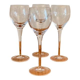 Crystal Goblets Made in Brazil - Set of 4 For Sale