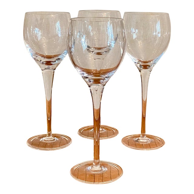 Crystal Goblets Made in Brazil - Set of 4 For Sale