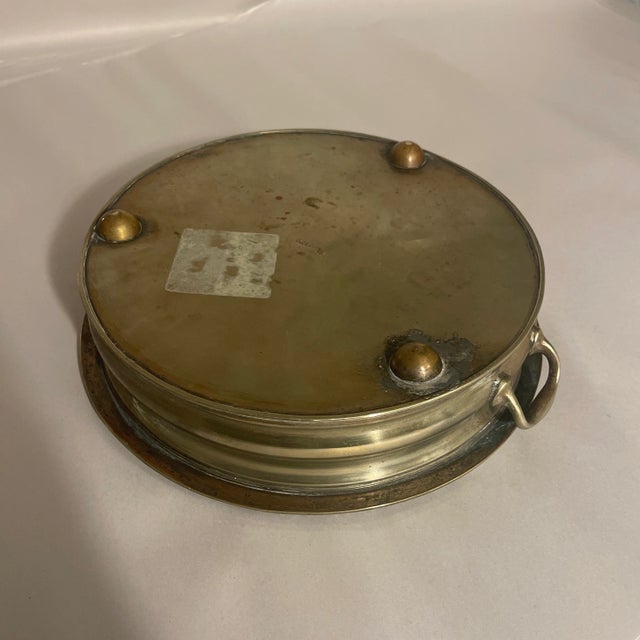 Antique Early Warmer Pedestal Tray For Sale - Image 6 of 8