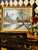 Cabin 1950s Original Signed M. Scott Textured Winter Mountain Landscape Oil Painting By, Framed For Sale - Image 3 of 13