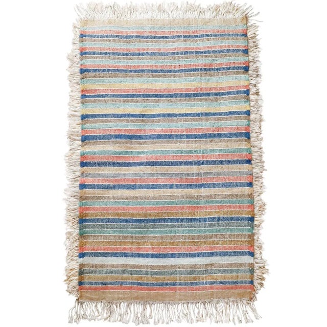 Not Yet Made - Made To Order Reversible Ultra Shag Moroccan Wool Rug With Multicolor Stripe Back 6x9' For Sale - Image 5 of 12