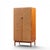 Mid-Century Modern Kipp Stewart for Calvin Mid Century Walnut and Cane Front Cabinet Armoire For Sale - Image 3 of 9