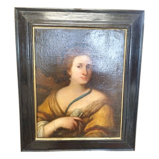 Portrait, 1600s, Oil on Canvas For Sale