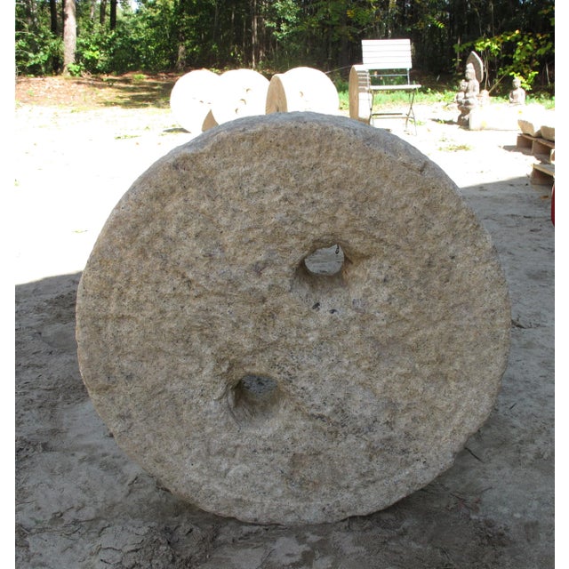 Contemporary 1930s Granite Mill Water Fountain Stone 4 For Sale - Image 3 of 8