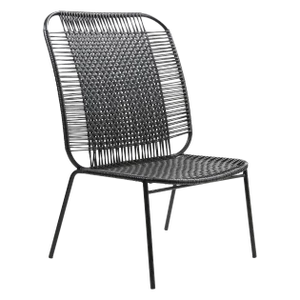 Black Cielo Lounge High Chair by Sebastian Herkner