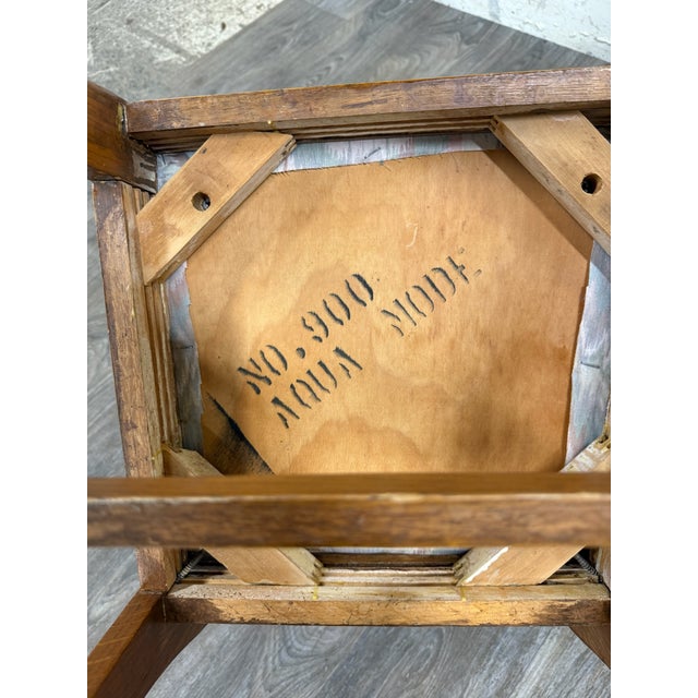 Antique American Quarter Sawn Oak Dining Chairs - Set of 5 For Sale - Image 14 of 15