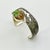 Ralph Lauren 1990s Vintage Southwestern Navajo American Silversmith Fritson Toledo Sterling & Green Turquoise Cuff Bracelet - 7” For Sale - Image 4 of 18