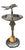 1930s Streamline Art Deco Airplane Chrome Drink Glass Top Side Table W/ Light Up Base For Sale - Image 4 of 10