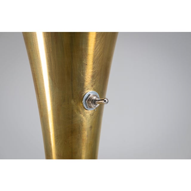 Brass Luminator Floor Lamp attributed to Marcello Piacentini, 1950s For Sale - Image 11 of 12