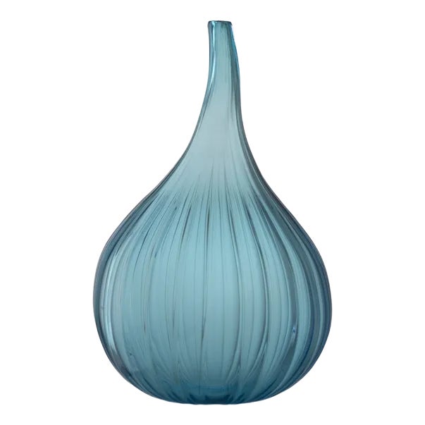 Large Aquamarine Glossy Drops by Renzo Stellon For Sale