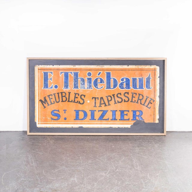 Metal Advertising Sign in Zinc from E. Thiebaut, 1930s For Sale - Image 7 of 7