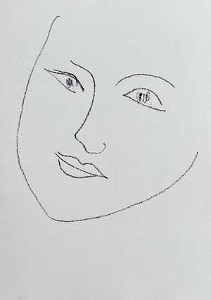 Henri Matisse, Woman Face, 1946, Original Lithograph