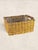 Vintage English Wicker Storage Basket With Wooden Handles For Sale - Image 4 of 7