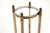 1960s Vintage French Brass and Glass 3-Tier Side Table, 1960s For Sale - Image 5 of 8