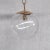Mid-Century Brass and Bubble Glass Pendant For Sale - Image 9 of 11