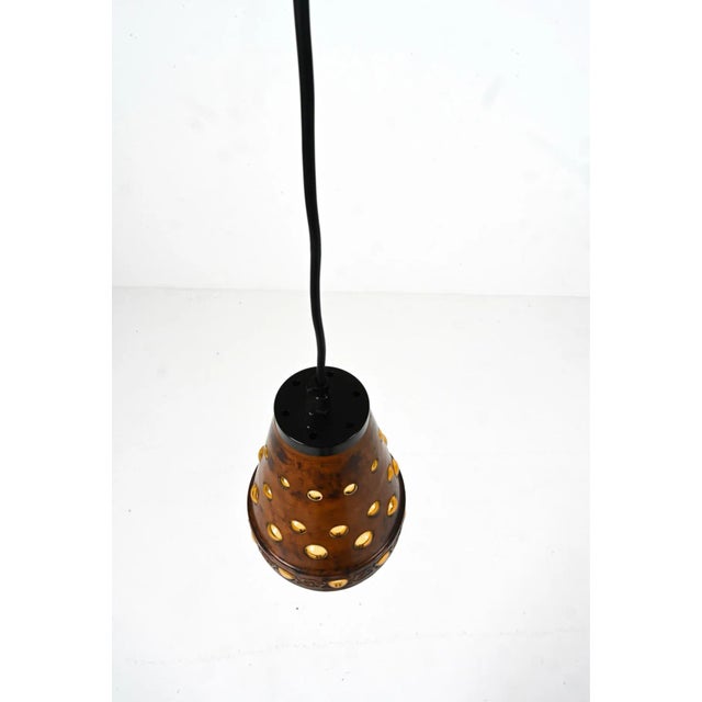 1970s Nanny Still for RAAK, Pair of Copper and Glass Pendant Lights For Sale - Image 5 of 12
