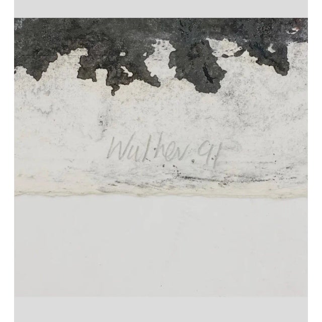 John Walker, Large 3D Cast Paper Abstract Oil Monoprint Unique Monotype Painting John Walker, 1991 For Sale - Image 9 of 13