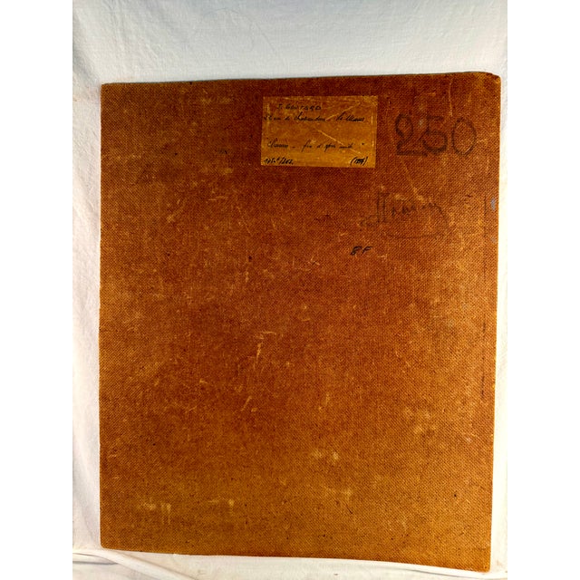 1950s Vintage, French Oil on Board Painting, Rural Landscape, Signed For Sale - Image 5 of 8