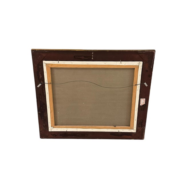 Mid 20th Century Impressionist Riverside Landscape Oil on Canvas - Signed, Framed For Sale - Image 12 of 12