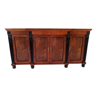 1990s Baker Furniture Neoclassical Sideboard Credenza For Sale