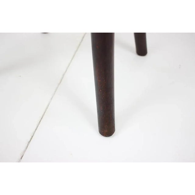 Brown Wooden Stool from Fischel, 1910s For Sale - Image 8 of 9