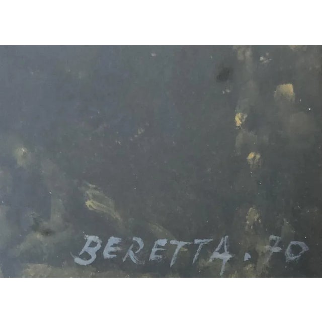 Modern Emilio Maria Beretta, Table servie, 1970, Gouache on Paper, Framed For Sale - Image 3 of 9