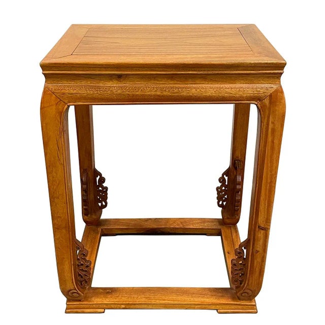 Vintage Chinese Camphor Wood Horseshoe Back Armchairs Set For Sale - Image 9 of 13