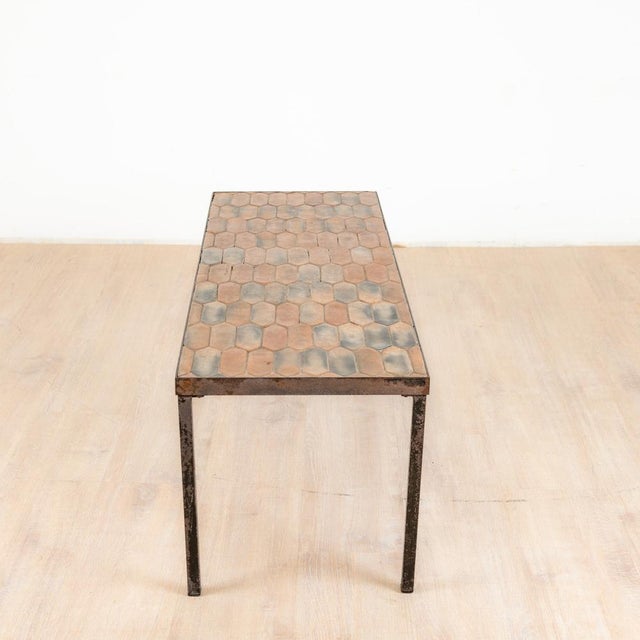 Roger Capron Coffee Table in Sandstone by Roger Capron, 1970s For Sale - Image 4 of 6
