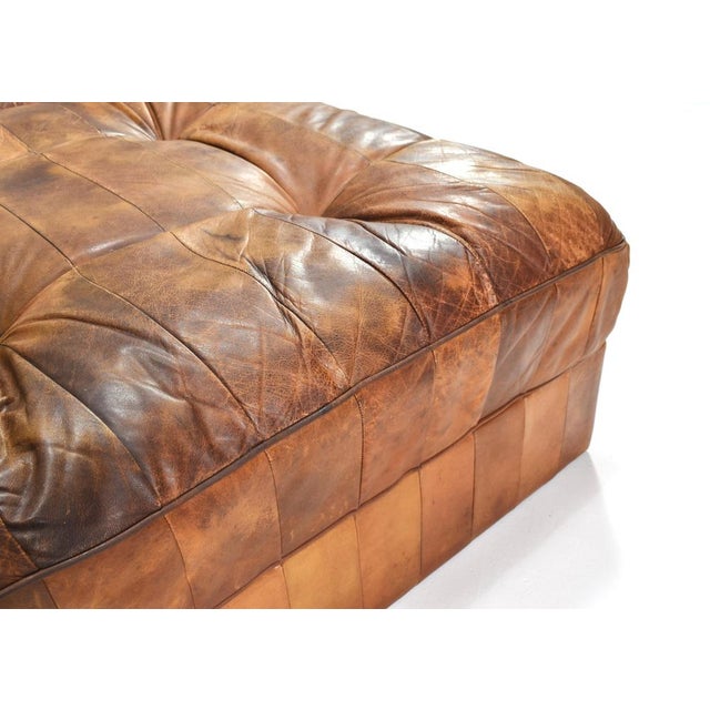 DS-88 Sectional Sofa or Daybed in Cognac Tan Leather from De Sede, Switzerland, 1970s, Set of 8 For Sale - Image 17 of 18