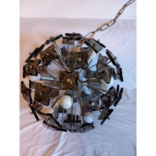 Italian Sputnik Chandelier from Fontane Arte, 1960s For Sale - Image 9 of 18