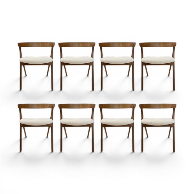 Mid-Century Italian Set of 8 Chairs For Sale - Image 4 of 6
