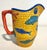 Beautiful Vietri mosaic fish and coral serving pieces including a matching pitcher, salt and pepper shakers, and gravy...