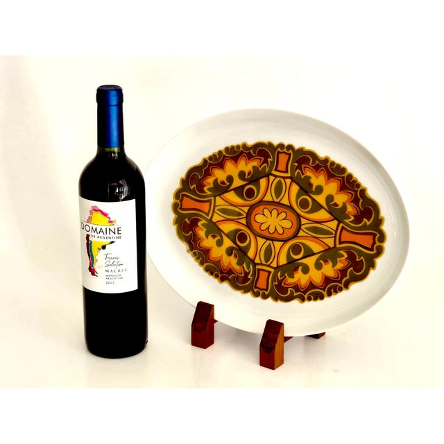 1970s 1970s Aquarius Libra Ceramic Oval Platter by Sango For Sale - Image 5 of 12