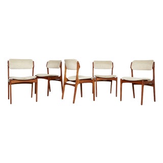 No. 49 Dining Chairs by Erik Buch for O. D. Møbler, 1970s, Set of 4 For Sale