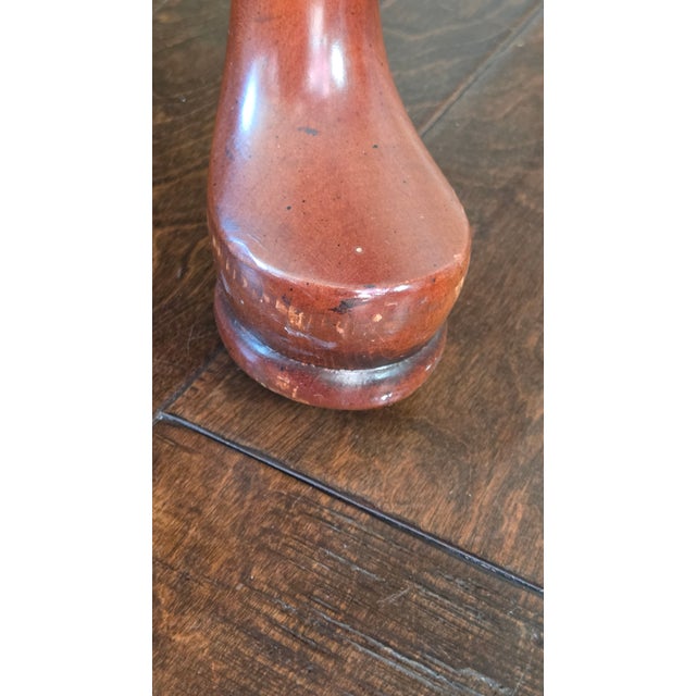 Wood 1980s Attributed to Ethan Allen Pair of Upholstered Armchairs Blue Diamonds For Sale - Image 7 of 13