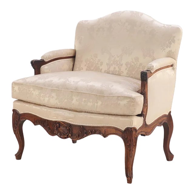 A Sumptuous Louis XV Marquis Armchair or Small Settee, C. 1900. For Sale