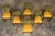Art Deco Set of 6 French Art Deco Maple Dining Chairs in Yellow and Moss Green, 1930s For Sale - Image 3 of 18