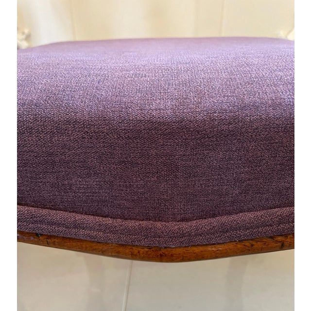 Antique Victorian Walnut Cabriole Leg Stool For Sale - Image 10 of 11