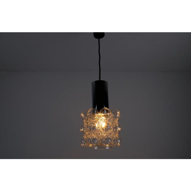 Bubble Glass Pendant Lamp by Helena Tynell for Glashütte Limburg, 1960s For Sale - Image 6 of 12