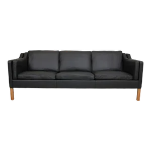 Model 2213 3-Seater Sofa in Leather by Børge Mogensen for Fredericia