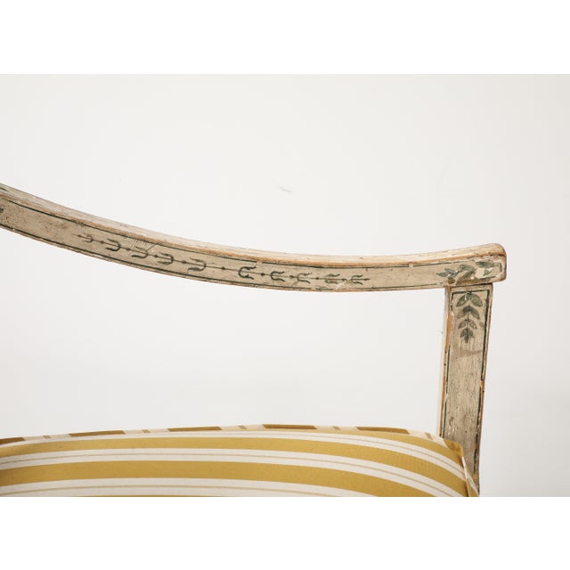 18th Century Pair of 18th Century Swedish Polychrome Chairs For Sale - Image 5 of 14