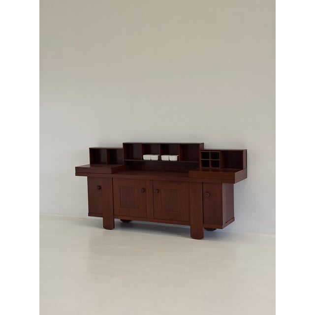 Brown Sideboard by Silvio Coppola for Bernini, 1970s For Sale - Image 8 of 18