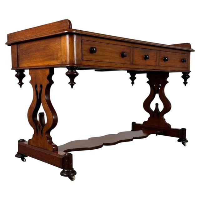 19th Century English Mahogany Side Table For Sale - Image 11 of 11