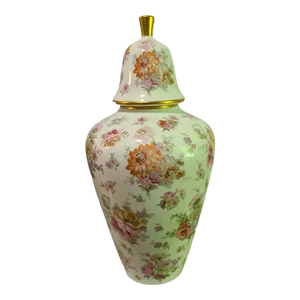 Vintage Bavarian Gerold Made in W Germany Porcelain Large Covered Vase Urn