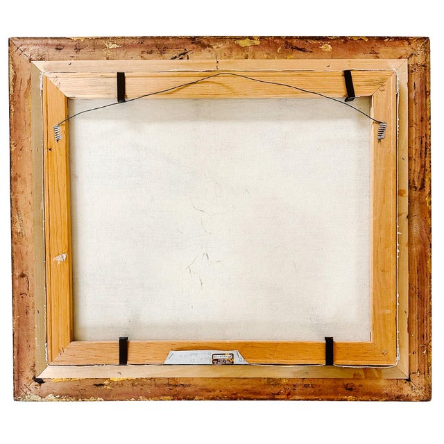 Late 20th Century Framed & Matted English Fox Hunt Equestrian Oil Painting For Sale - Image 9 of 11